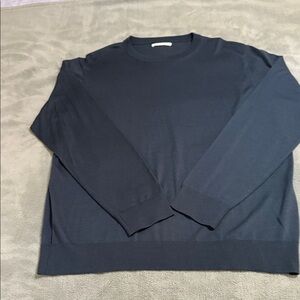 Zara Men's Navy Crewneck Sweater: EXCELLENT CONDITION